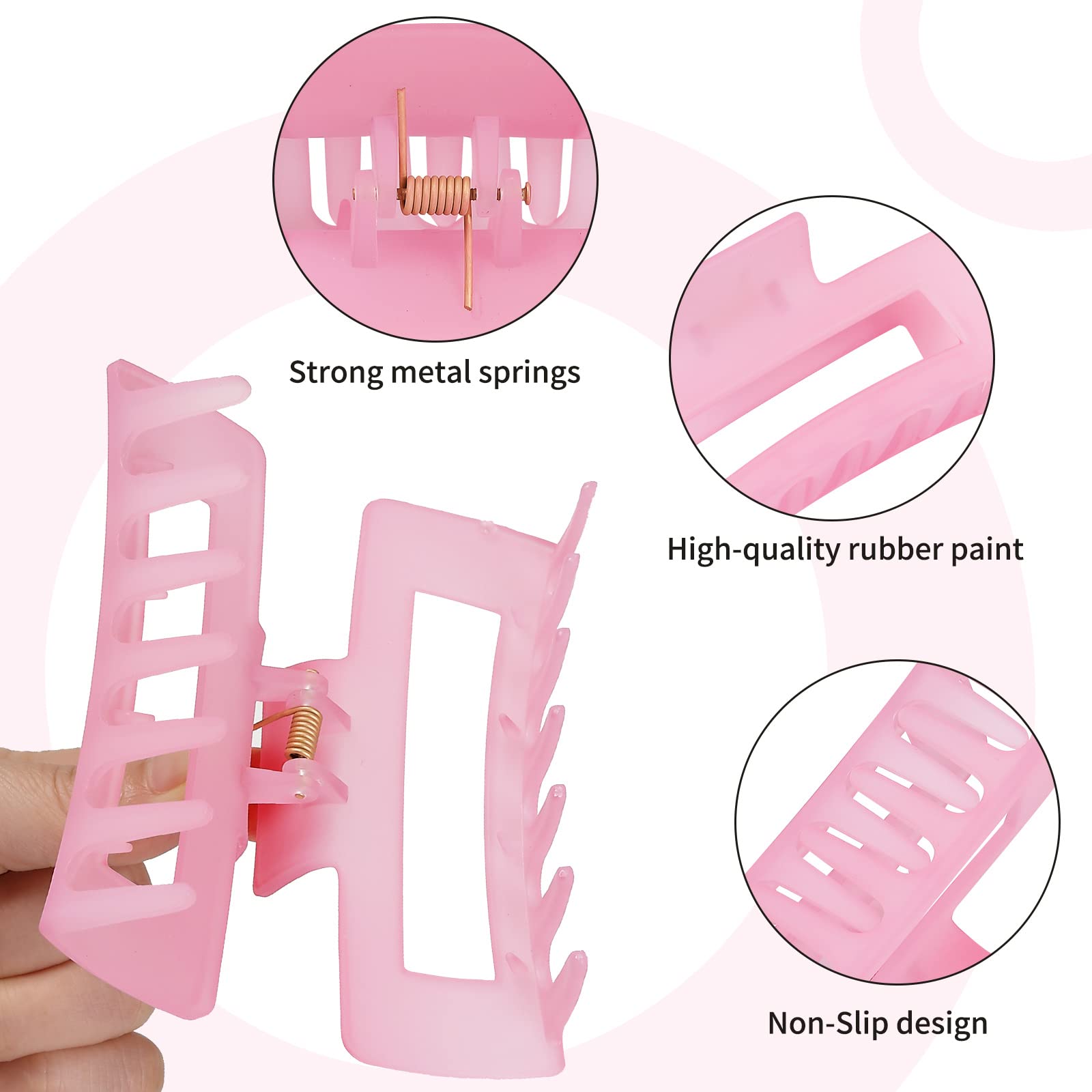 Sisiaipu clip holding a full bun on thick hair for comfortable all-day wear