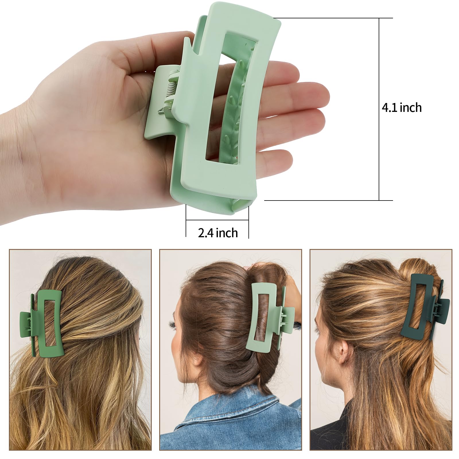 Sisiaipu clip holding a full ponytail with comfortable support