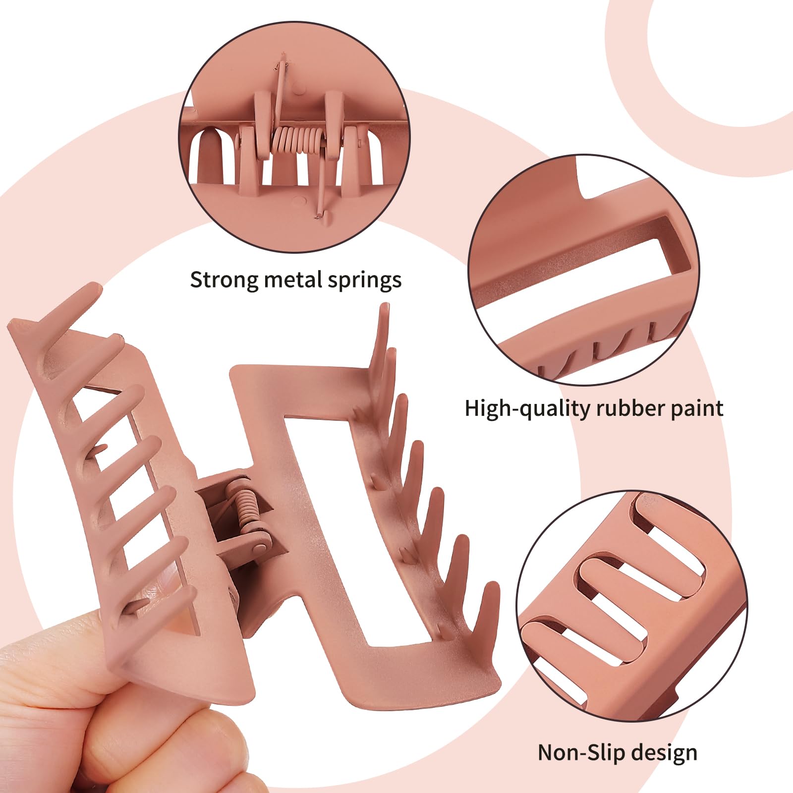 Sisiaipu clip holding a thick updo illustrating secure styling