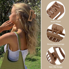 Sisiaipu clip holding a half-up hairstyle demonstrating secure hold for daily wear