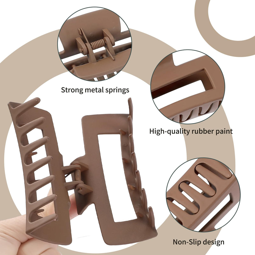 Sisiaipu clip holding a high bun on thick hair for secure styling