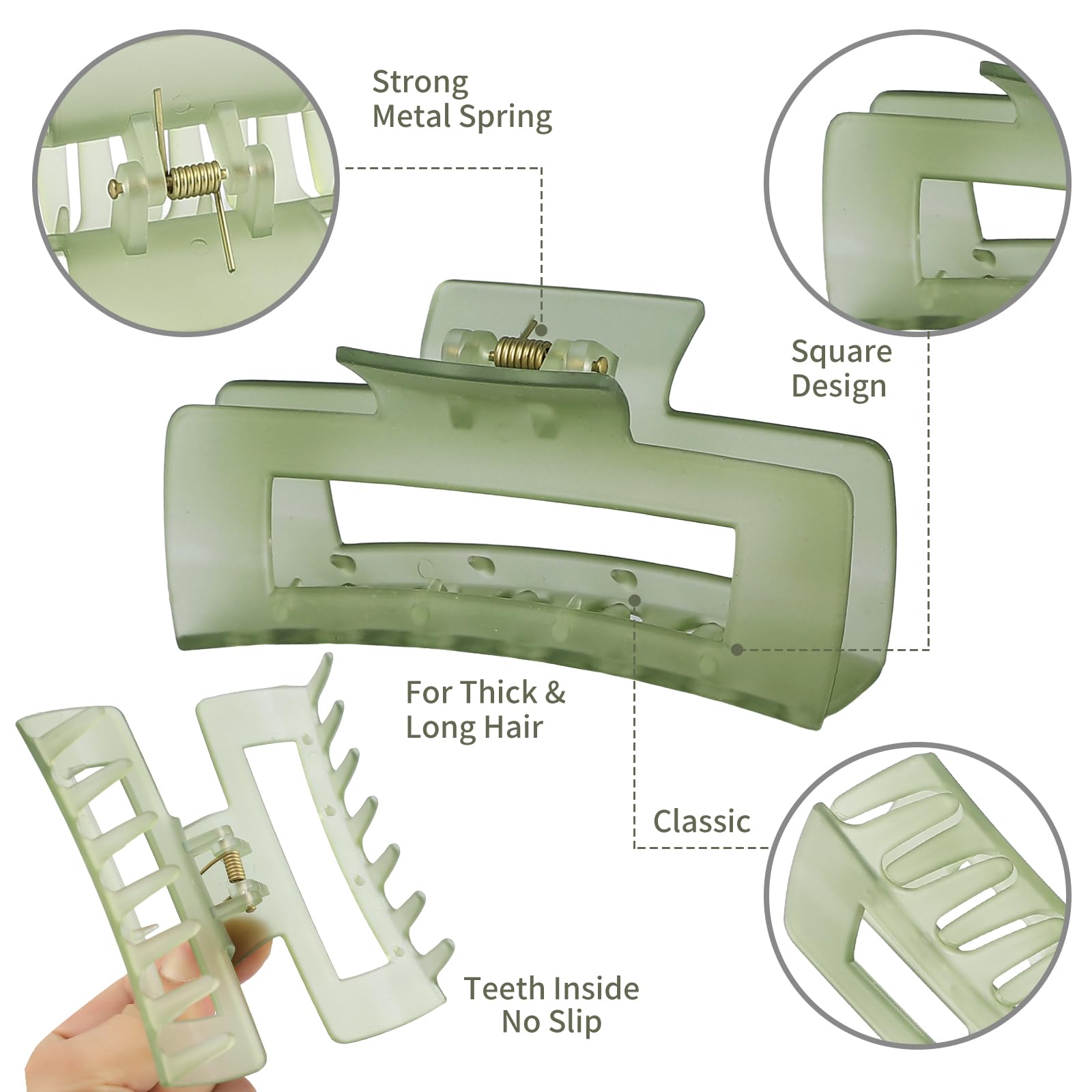 Sisiaipu clip in use holding a high ponytail securely during activities