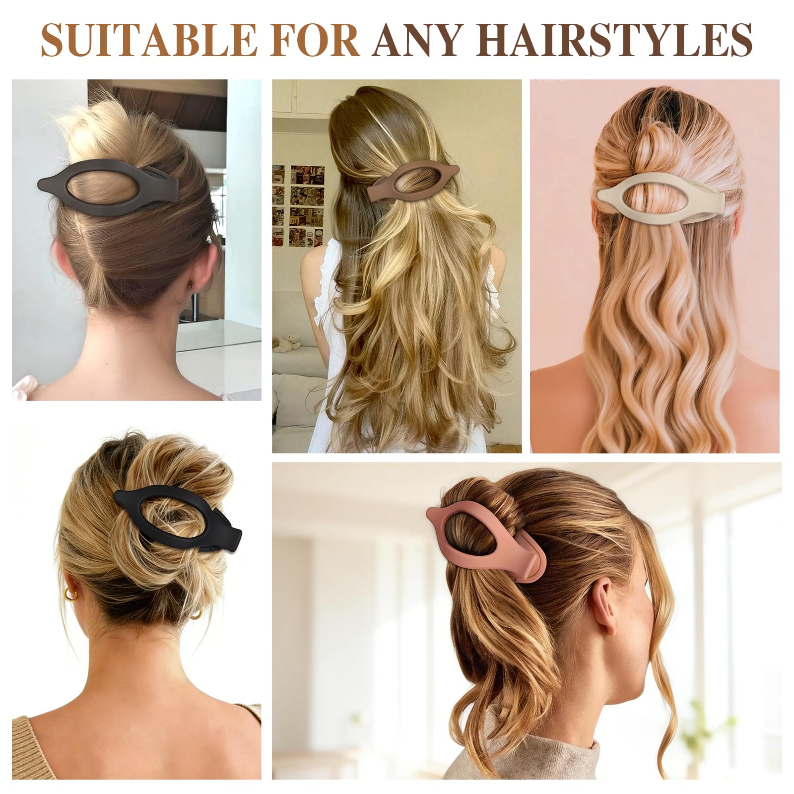 Sisiaipu woman wearing clip in casual outfit, stylish everyday convenience benefit
