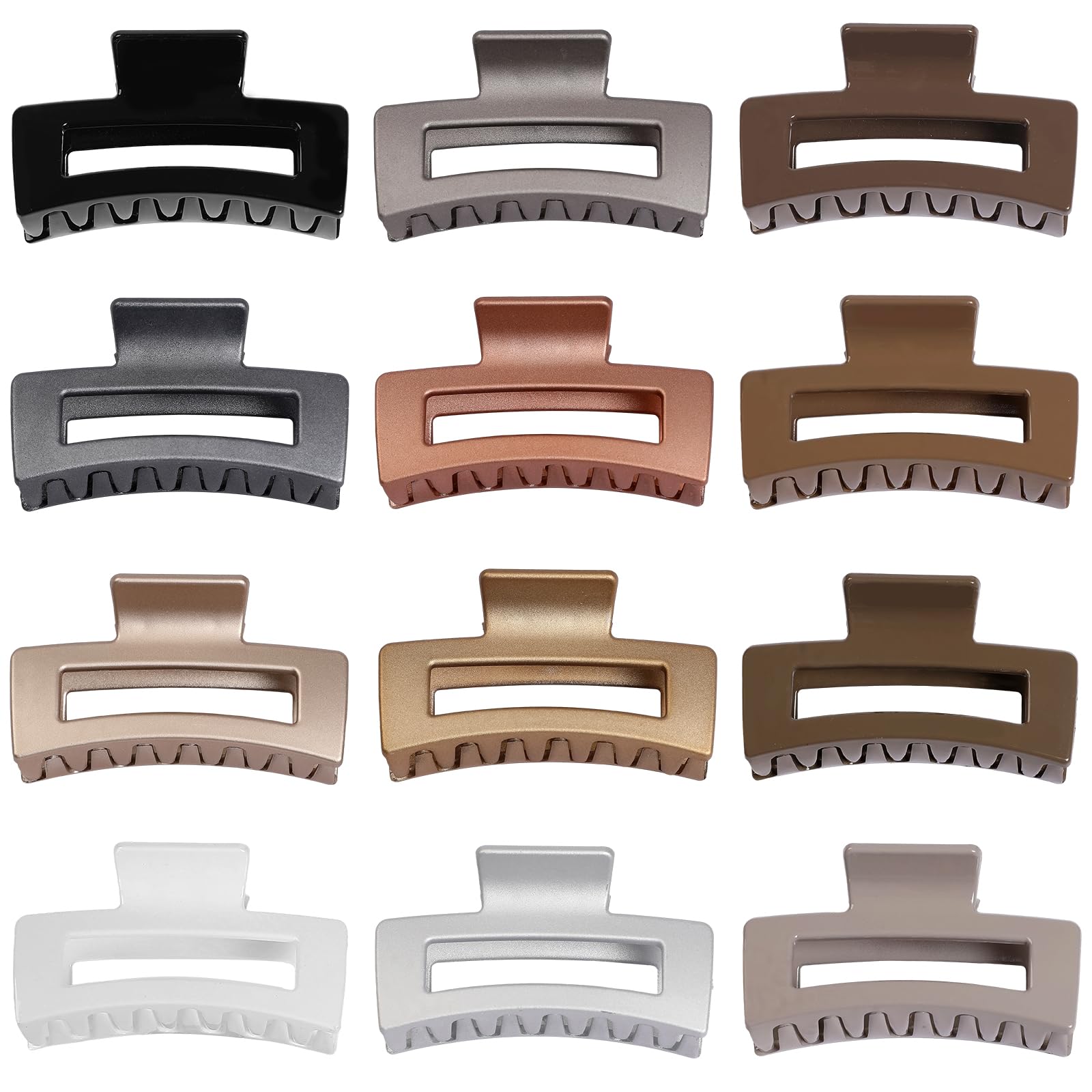 Sisiaipu array of 12 different colored clips laid out showing color variety benefit