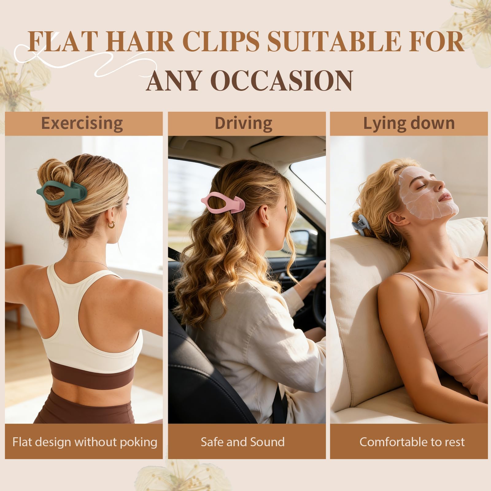 Sisiaipu secured messy bun demo showing reliable hold for thick hair