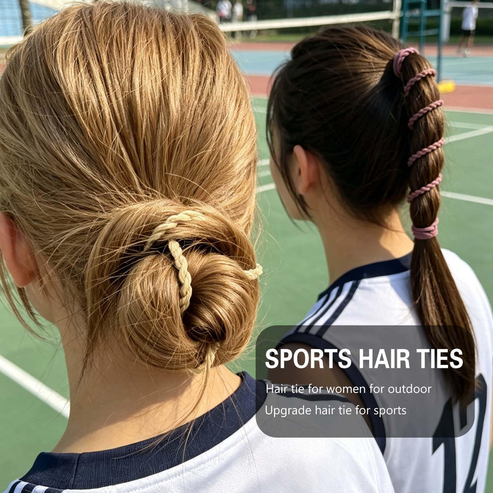 SISYOUP runner wearing tie keeping hair secure during outdoor exercise