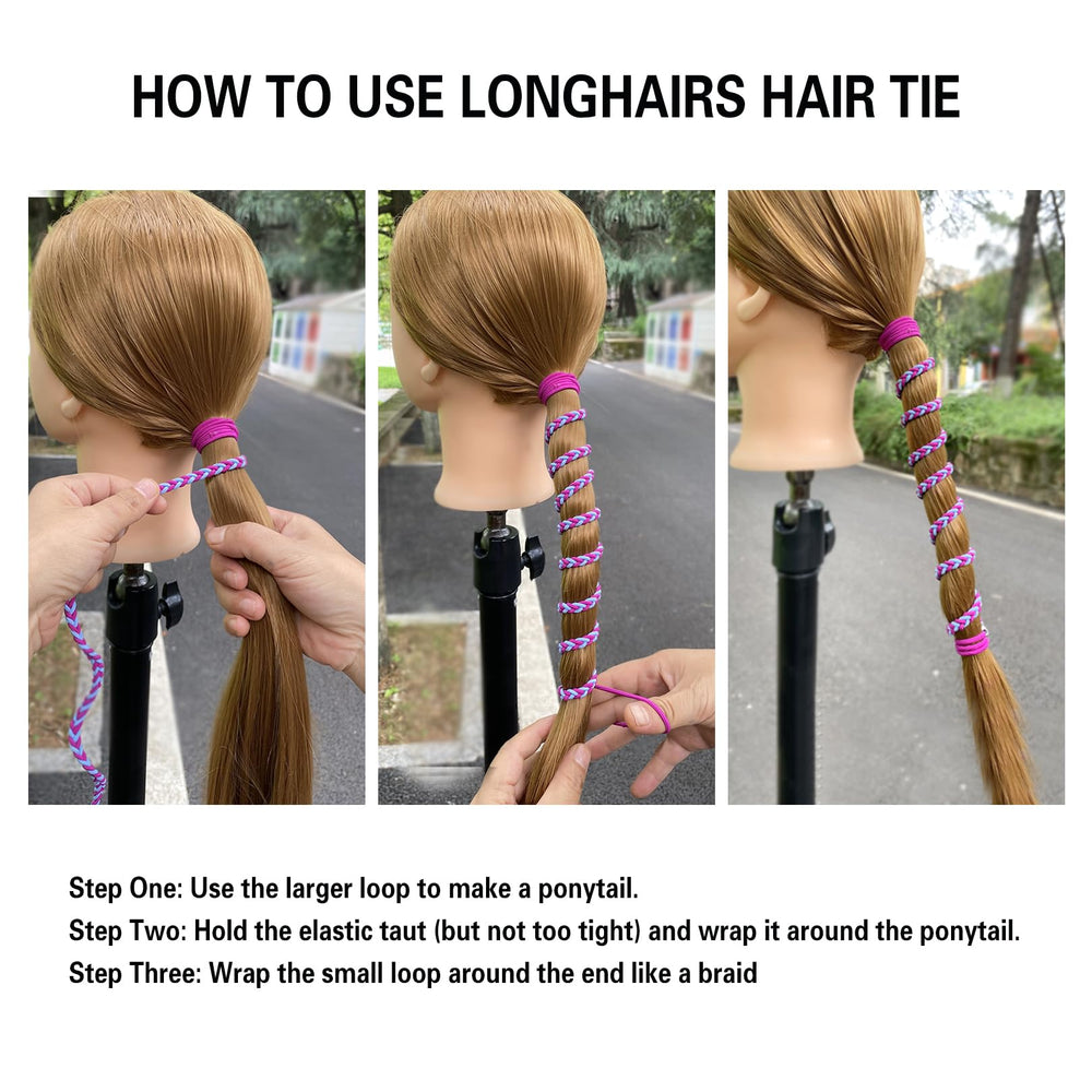 SISYOUP ponytail wrap detail showing even spacing and reduced hair tugging