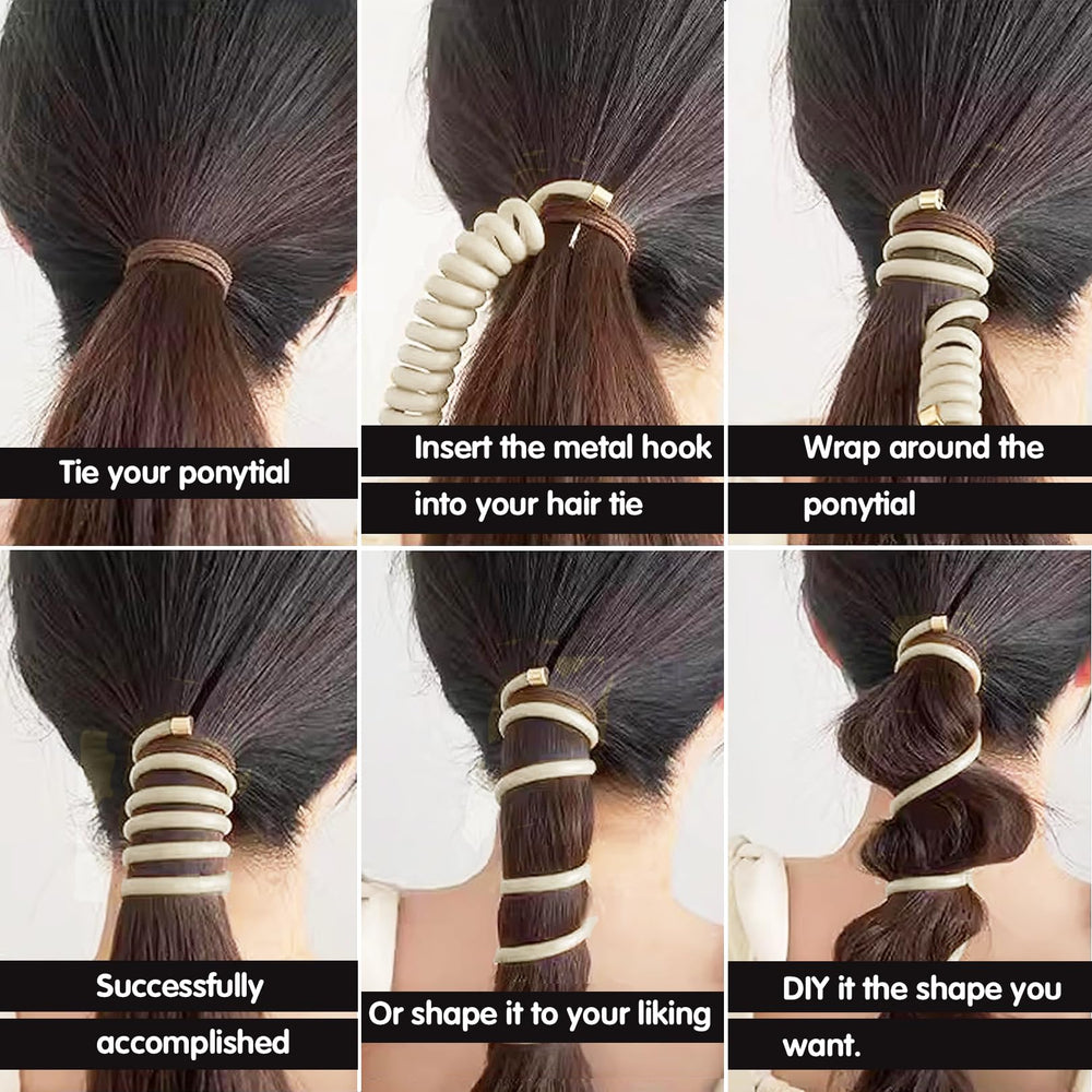 SISYOUP metal hook detail showing easy attachment and extra ponytail security