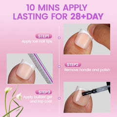 SITELENABY toe application on foot showing quick salon-style result