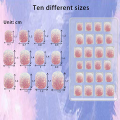 SIUSIO close-up of gradient color nails highlighting smooth finish and easy visual mix-and-match
