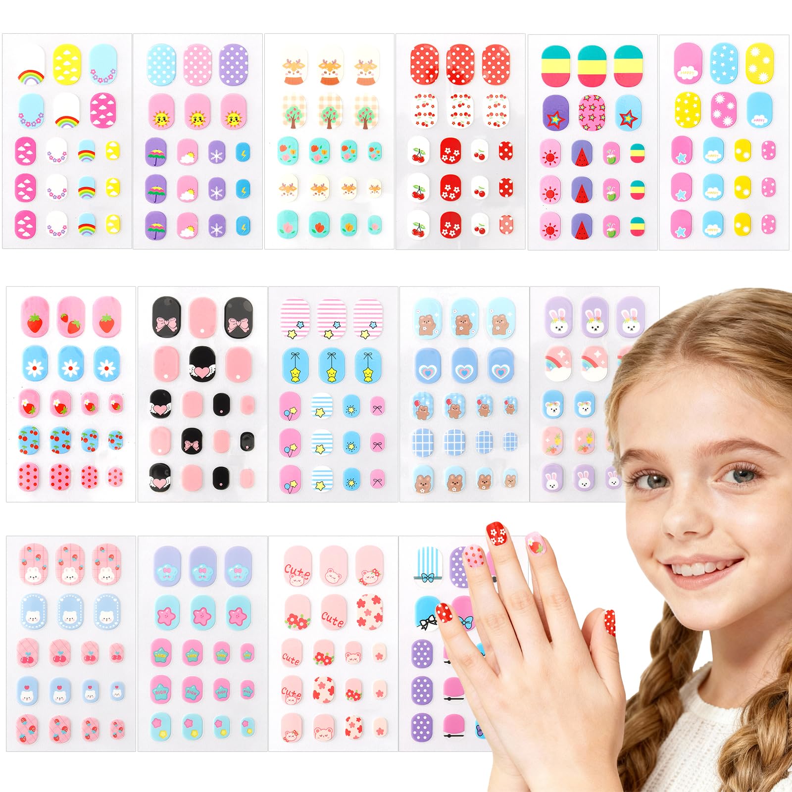 SIUSIO front packaging showing colorful nail sticker set and included files, great gifting