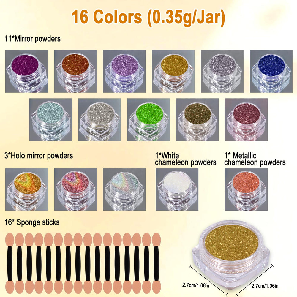 SIUSIO jars top view revealing pigment colors and easy selection benefit