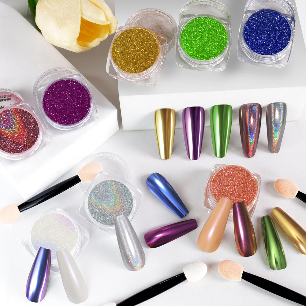 SIUSIO lifestyle manicure setup with tools showing professional results at home