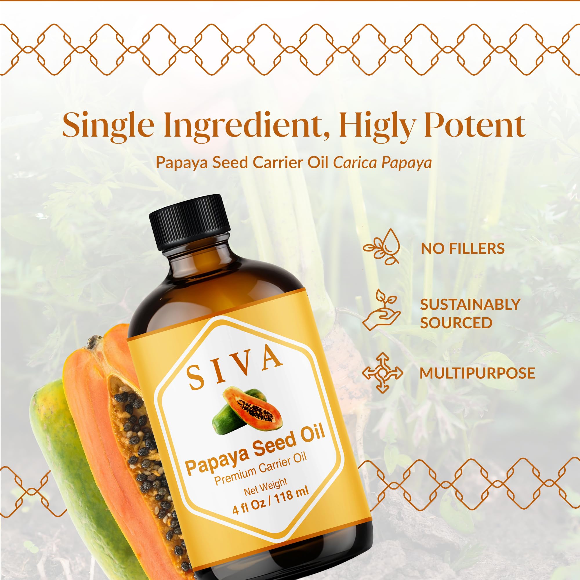 SIVA oil close-up texture on skin highlighting smooth absorption benefit