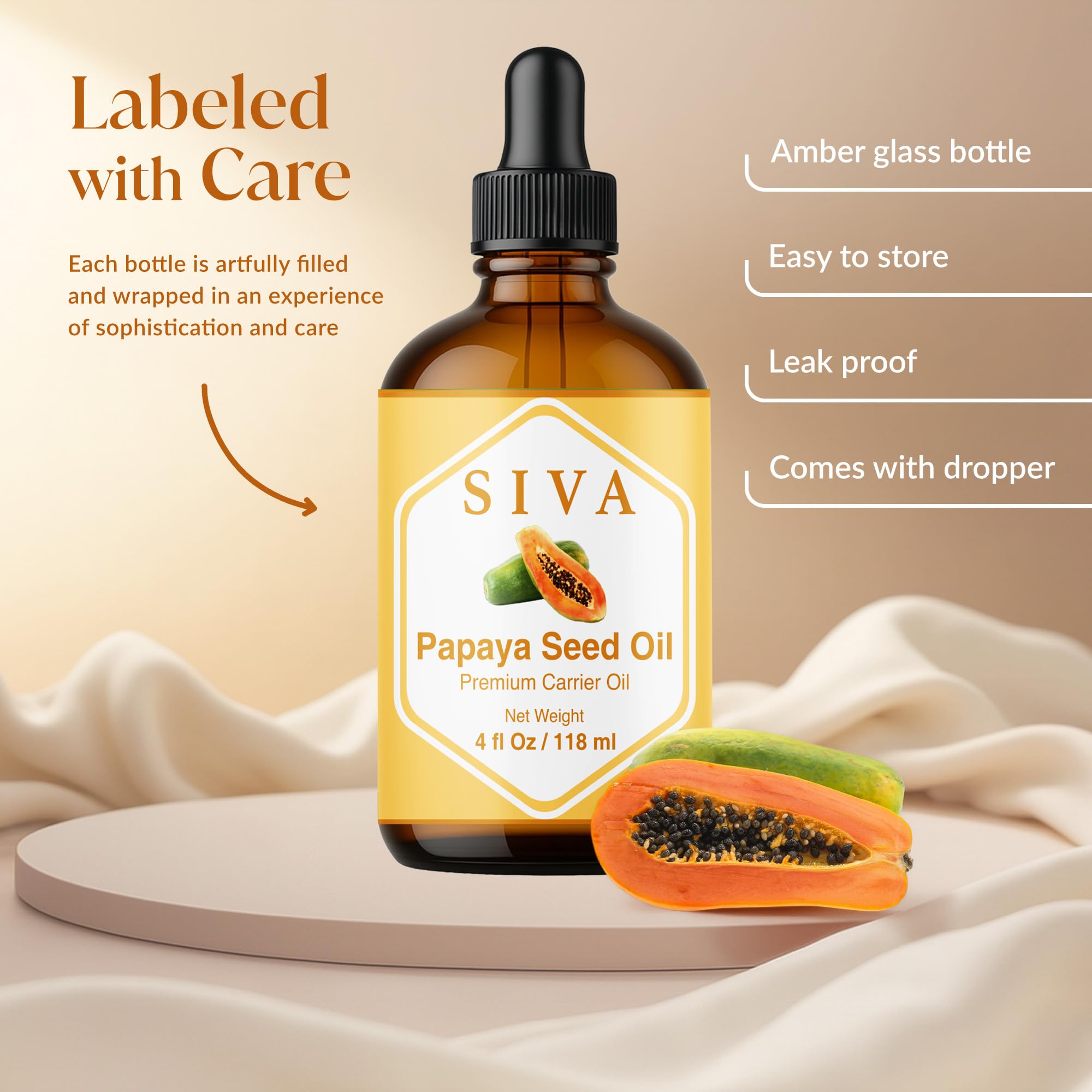 SIVA oil being applied to hair demonstrating improved manageability benefit