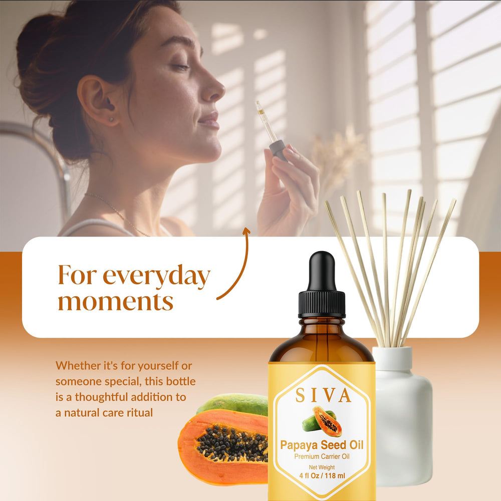 SIVA oil styled in bathroom with tools for DIY blends and formulation ease