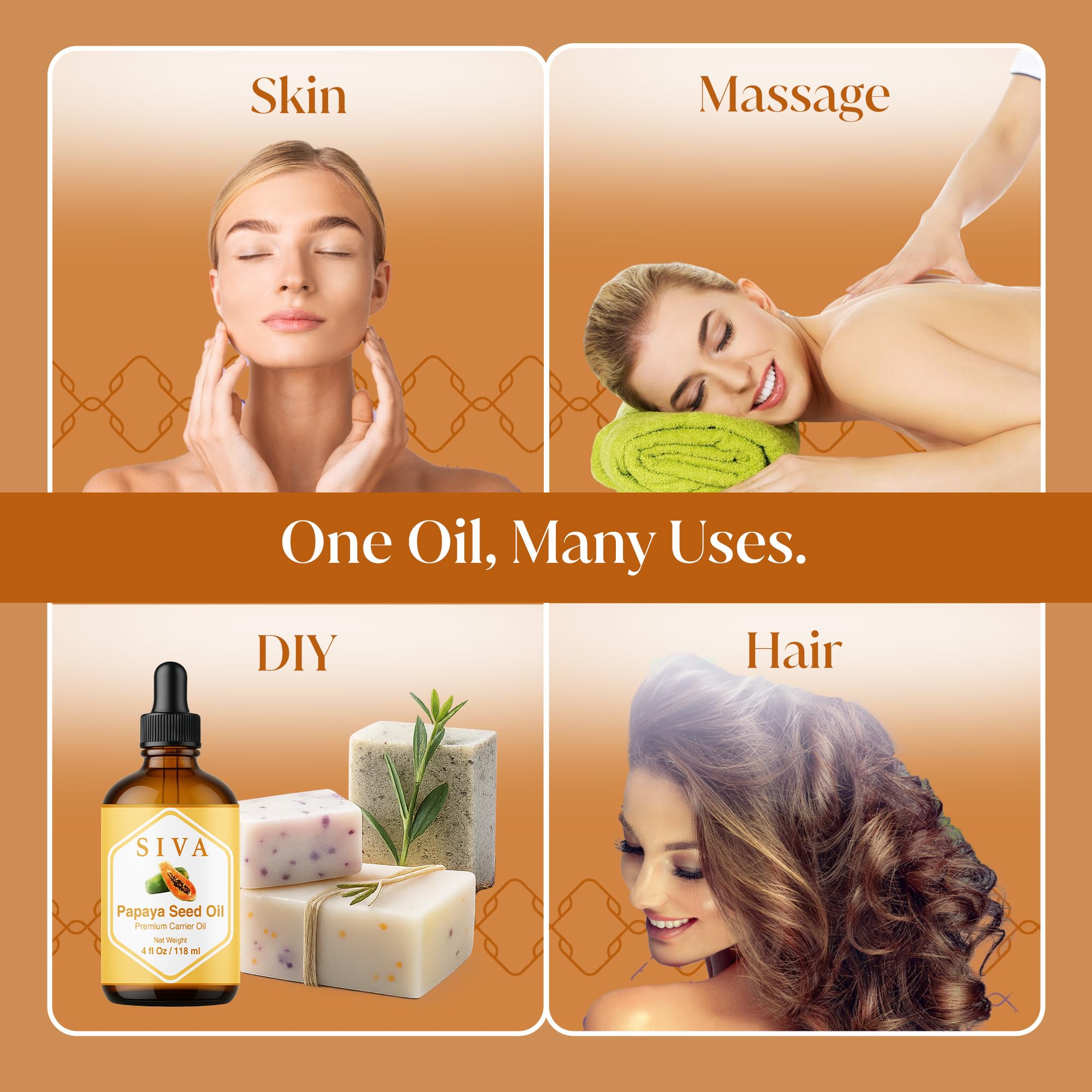 SIVA oil on hand being massaged into skin to show hydration benefit