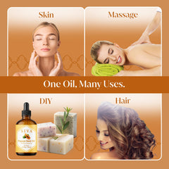 SIVA oil on hand being massaged into skin to show hydration benefit