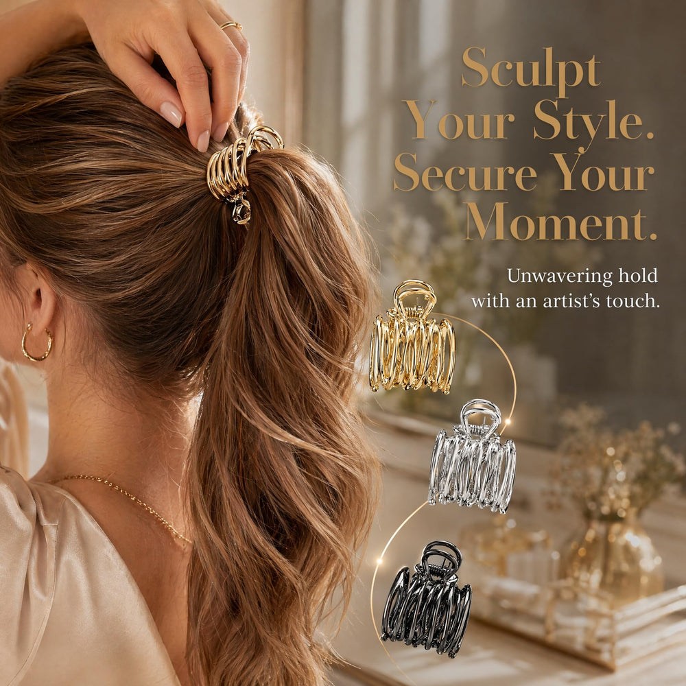 Siysig clip securing a high ponytail for comfortable all-day wear