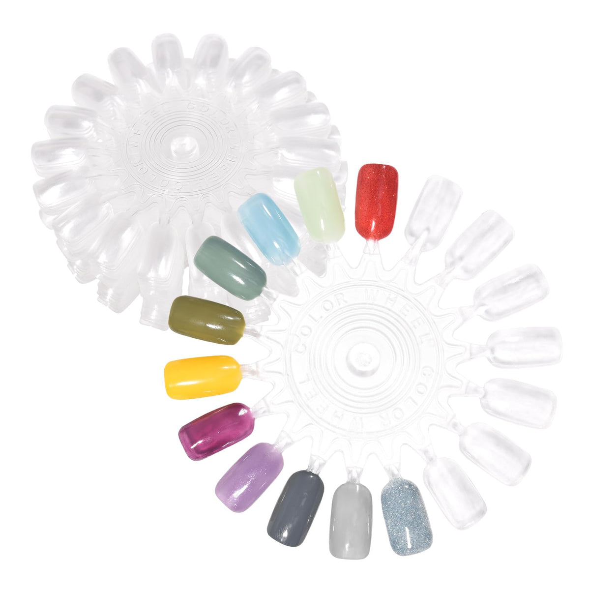 siyuwuro front view clear swatch wheel showing many tips for easy color selection