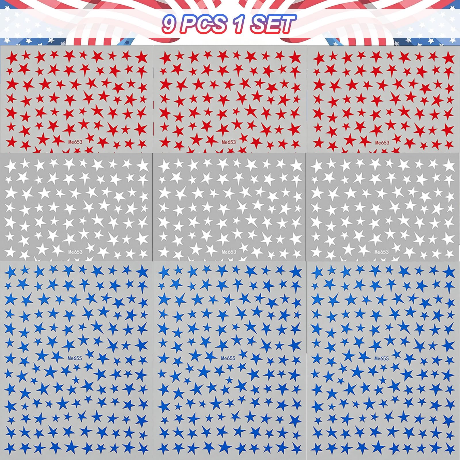 Siznkore stars decorating a phone case adding patriotic craft flair
