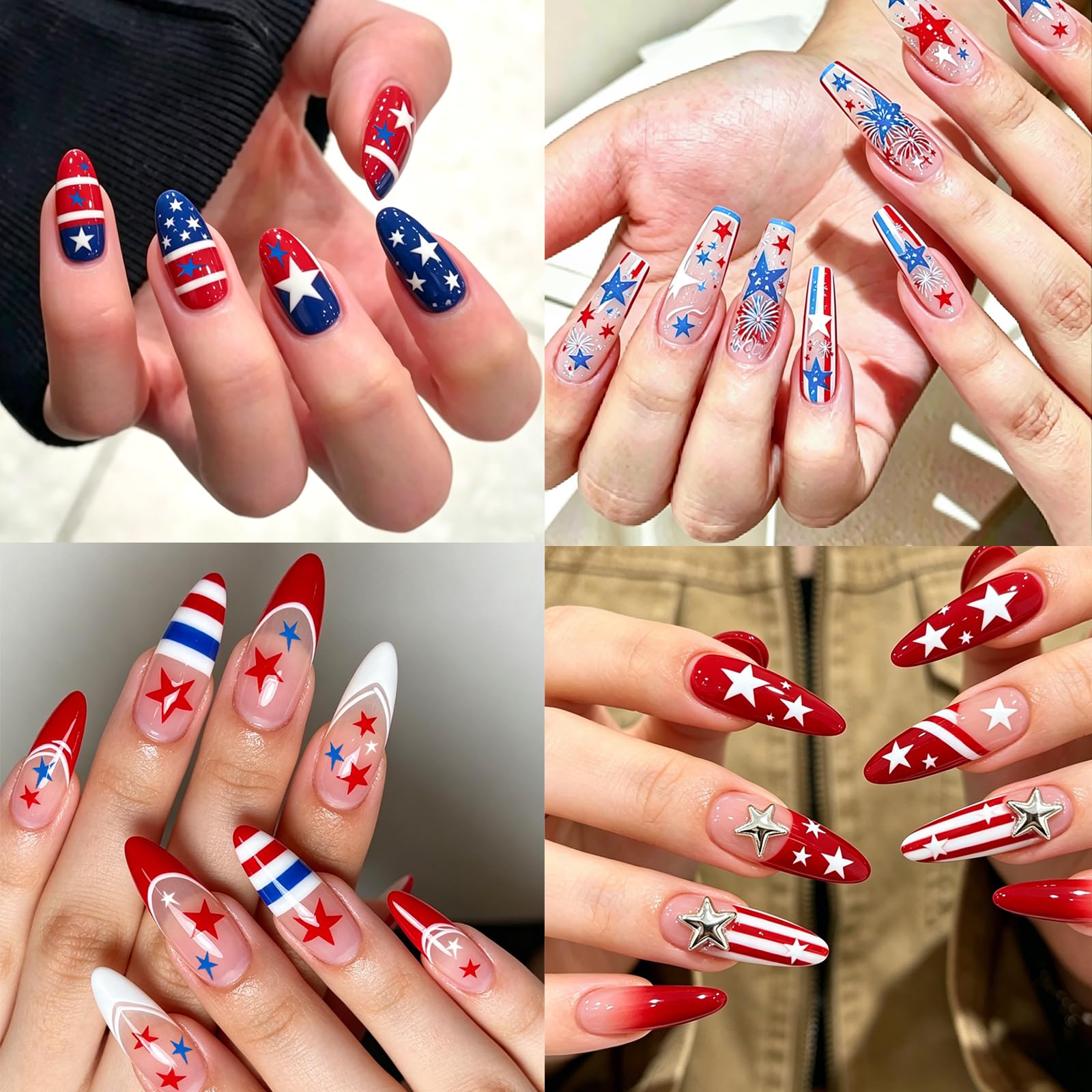 Siznkore nails styled at a backyard BBQ showing celebration-ready look