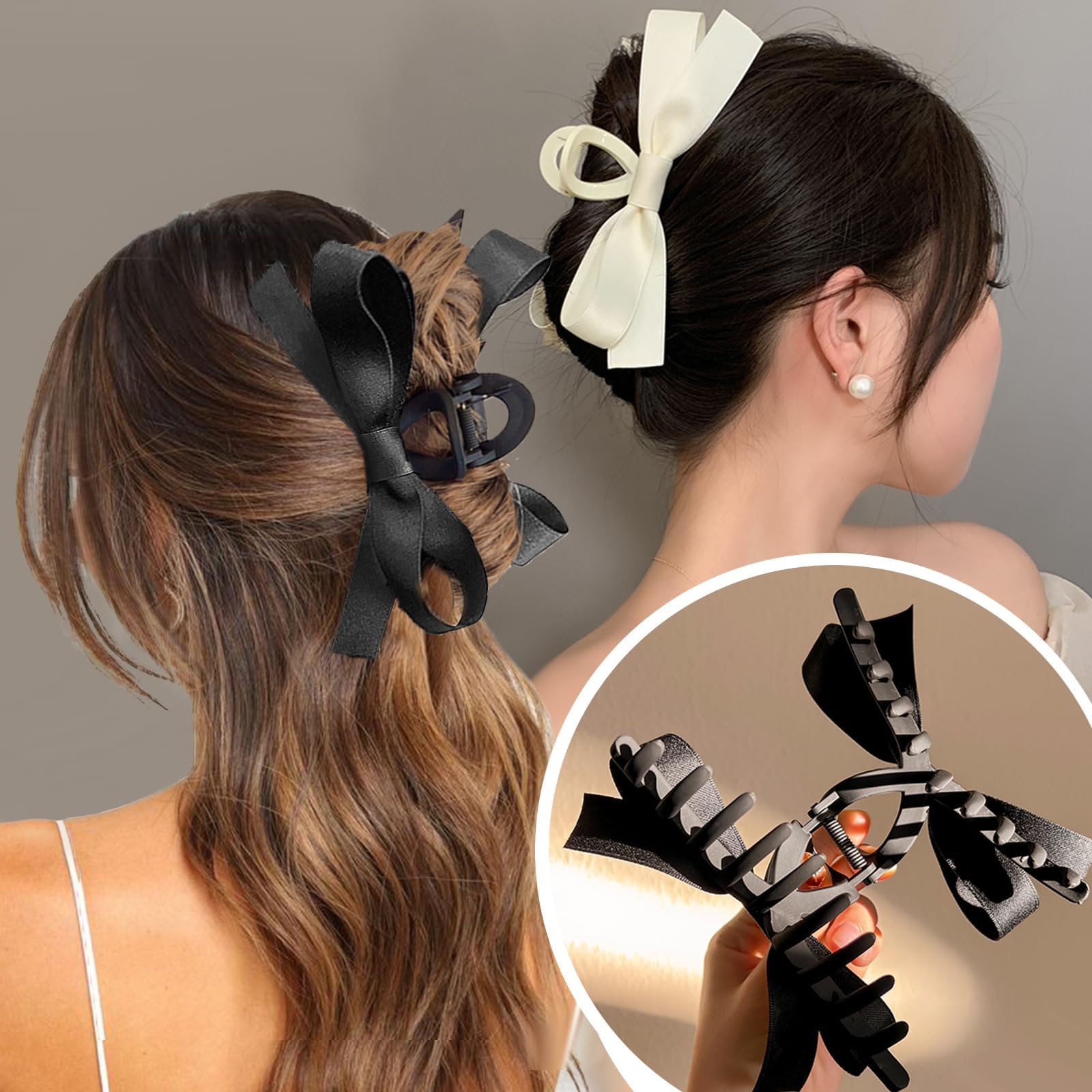 Sizobi clip securing thick curly hair for comfortable all-day wear