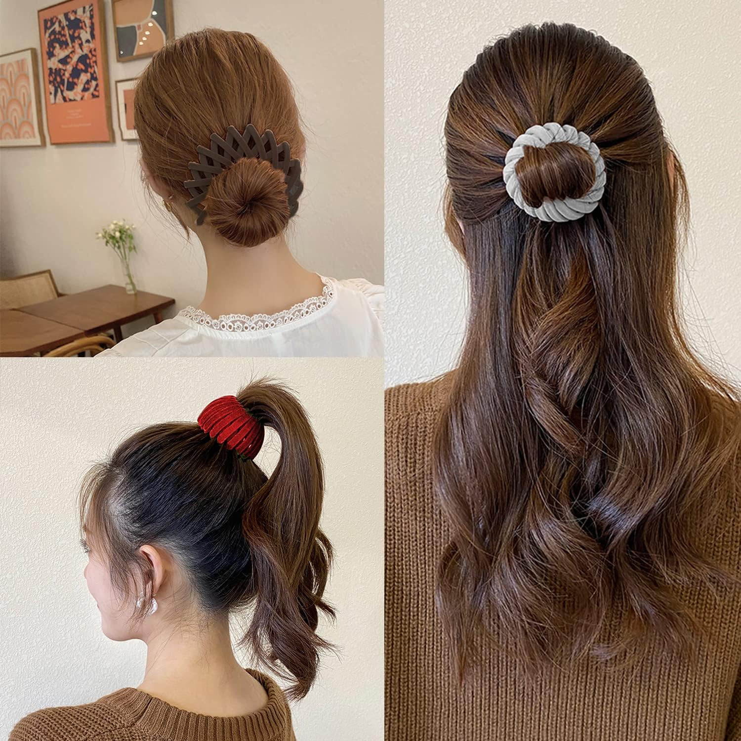 Sizobi clip securing a delicate bun demonstrating comfortable hold all day