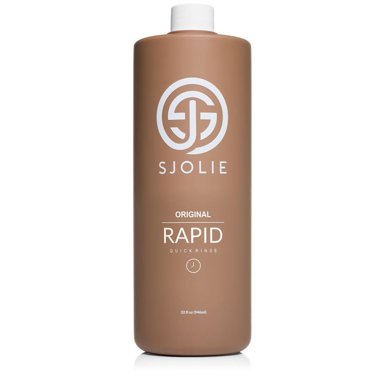 SJOLIE front label on 32oz bottle showing product name and olive base benefit