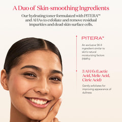 SK-II clear lotion texture pouring to show lightweight hydrating formula