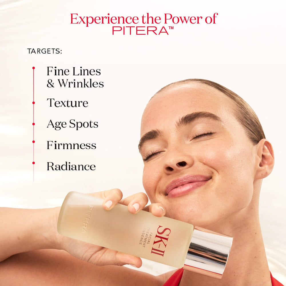 SK-II Facial Treatment Clear Lotion with cotton pad demonstrating gentle exfoliation benefit