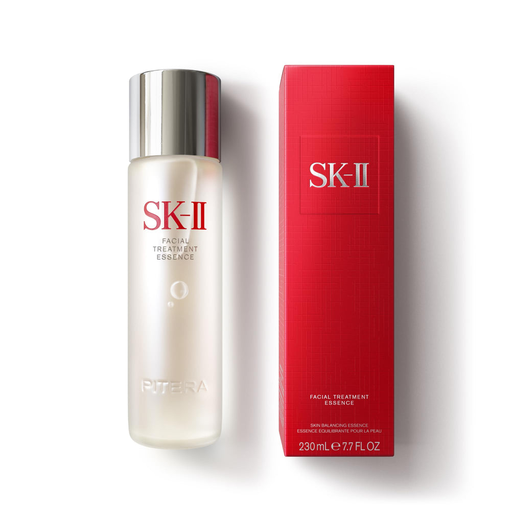 SK-II bottle front view showing elegant design and capacity benefit