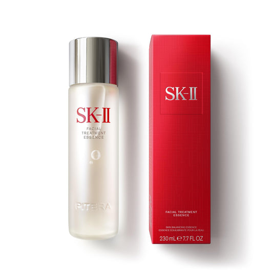 SK-II bottle front view showing elegant design and capacity benefit