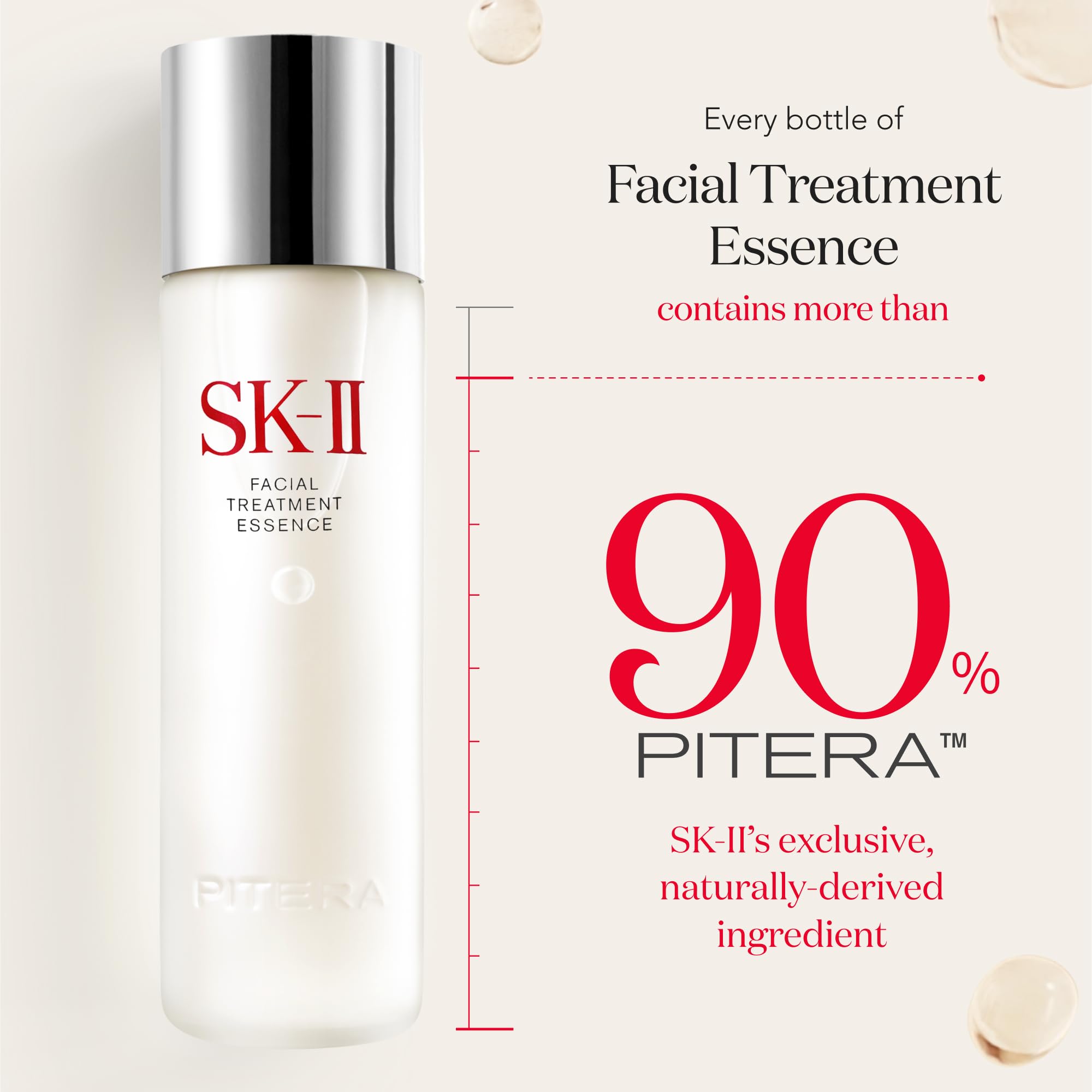 SK-II bottle label details highlighting PITERA ingredient information