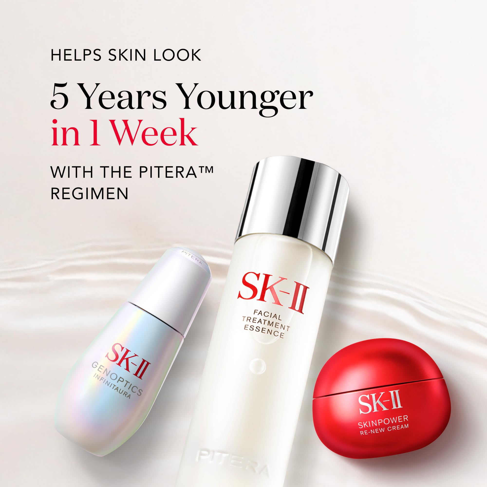 SK-II bottle next to a ruler showing 11.2 oz size and travel planning benefit