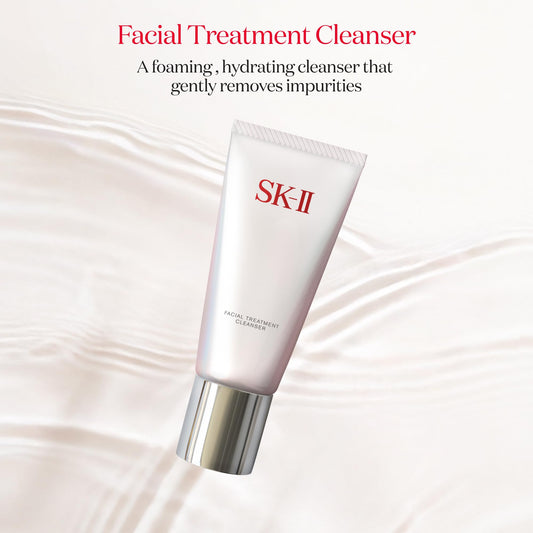 SK-II close-up of creamy foam texture demonstrating gentle cleansing