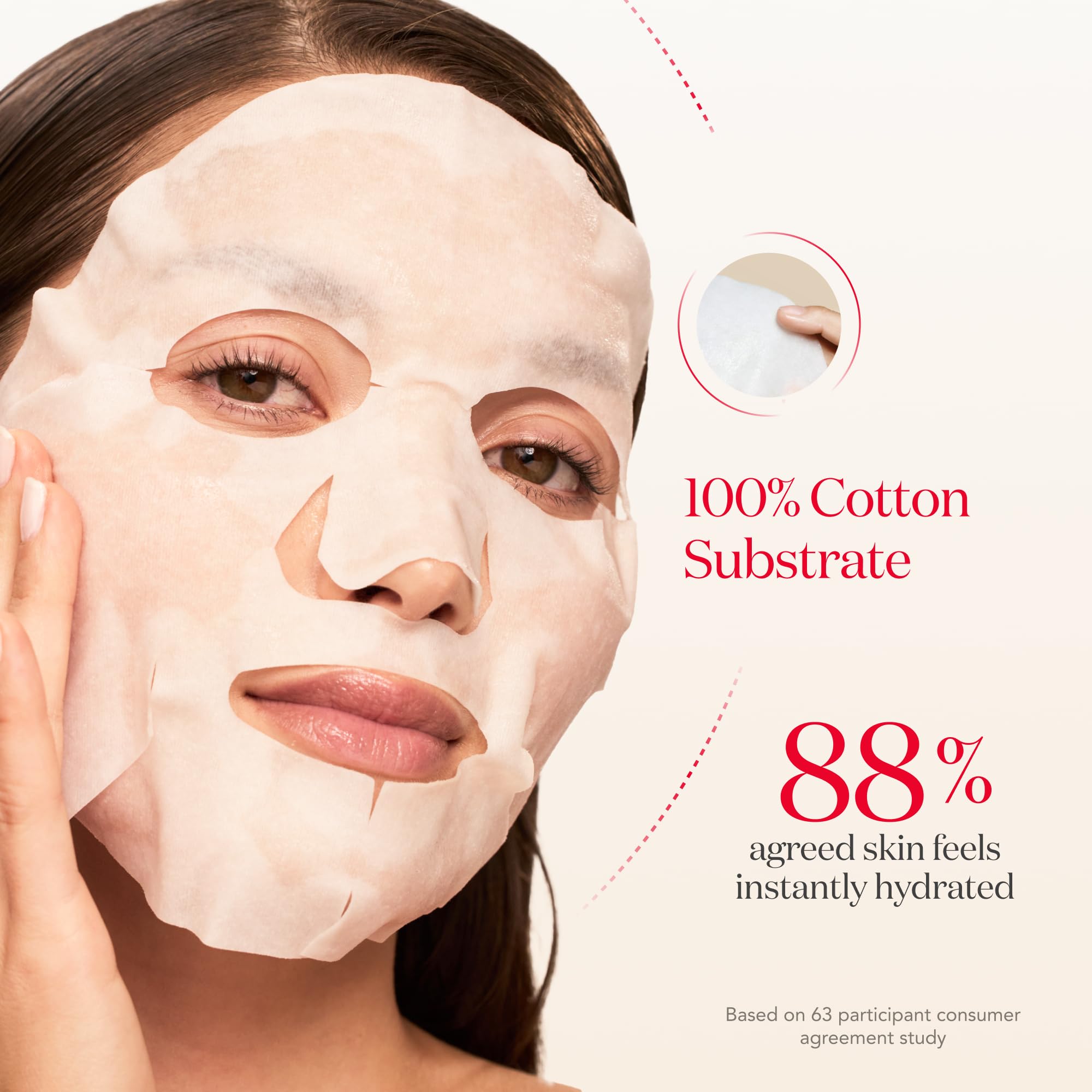 Model applying SK‑II mask demonstrating easy application and quick glow benefit