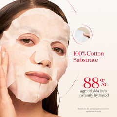 Model applying SK‑II mask demonstrating easy application and quick glow benefit