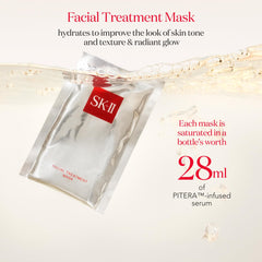 SK‑II open sheet mask draped to show fit and soft fiber for even essence delivery