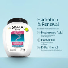 SKALA Brasil cream texture close-up showing thick moisturizing formula benefit