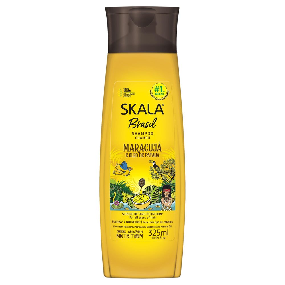 SKALA front bottle view showing brand and vibrant packaging and easy-grip design
