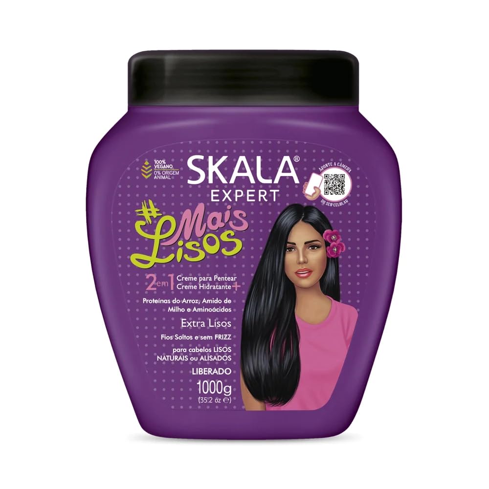 SKALA EXPERT front packaging of Mais Lisos cream showing smooth-hair benefit