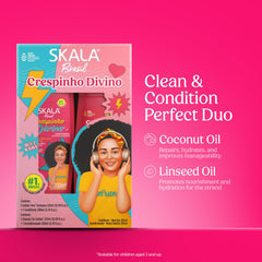 SKALA EXPERT shampoo pouring texture demonstrating gentle cleansing action