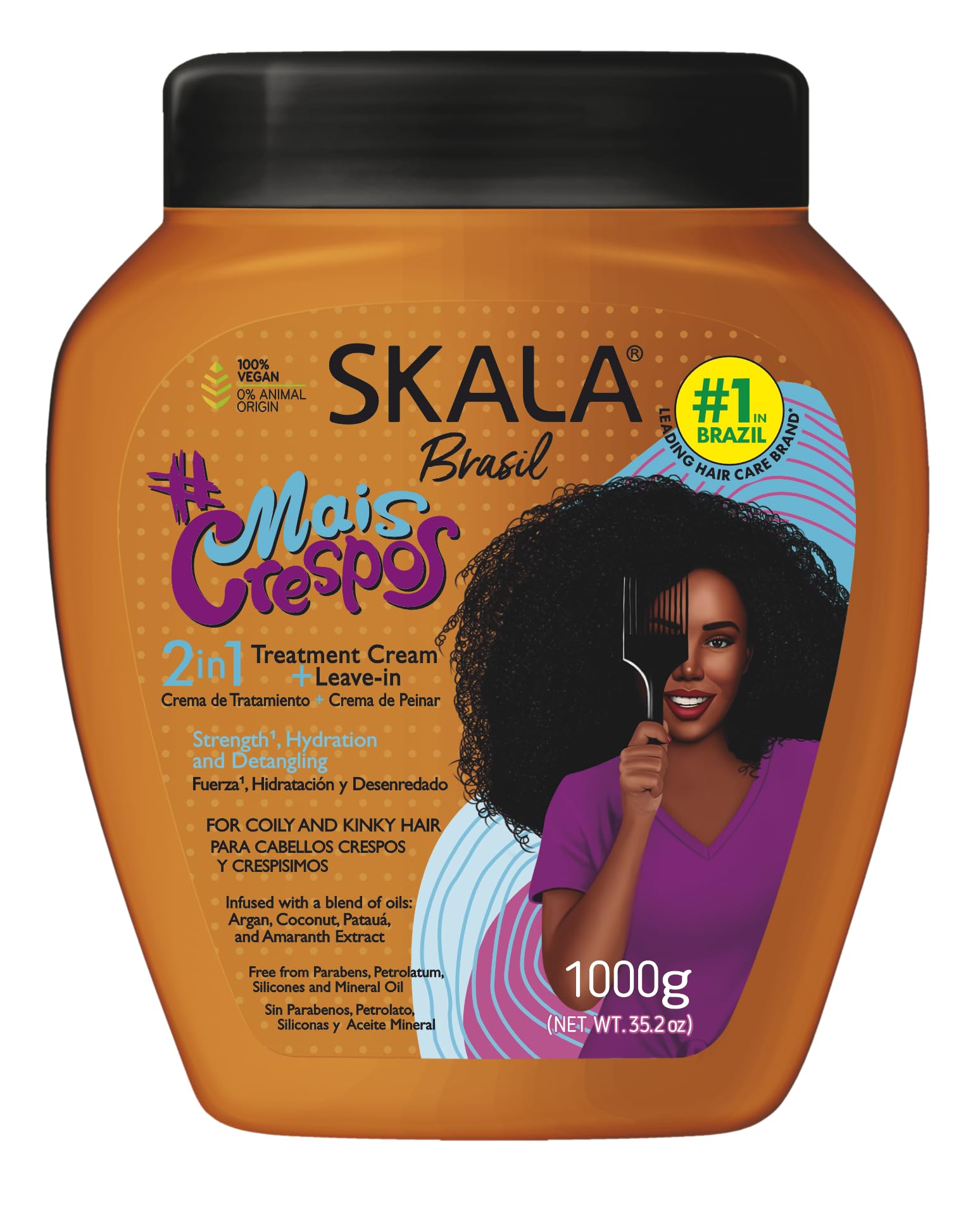 SKALA front packaging showing 2-in-1 cream and benefits