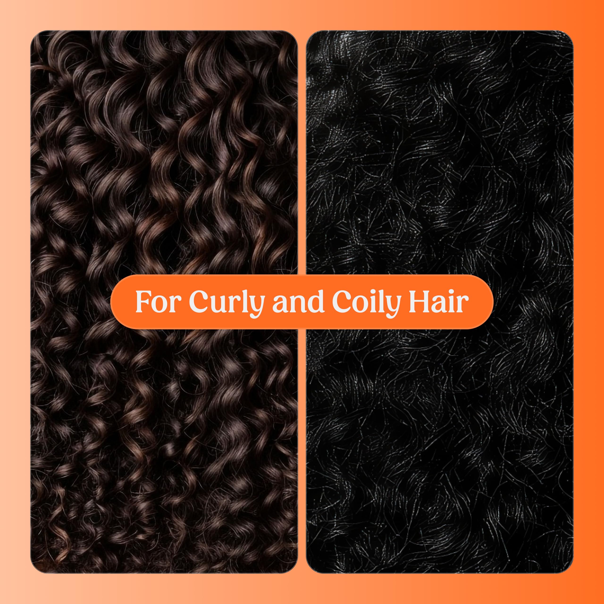 SKALA in-use detangling demo on wet curls for easier combing