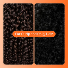 SKALA in-use detangling demo on wet curls for easier combing