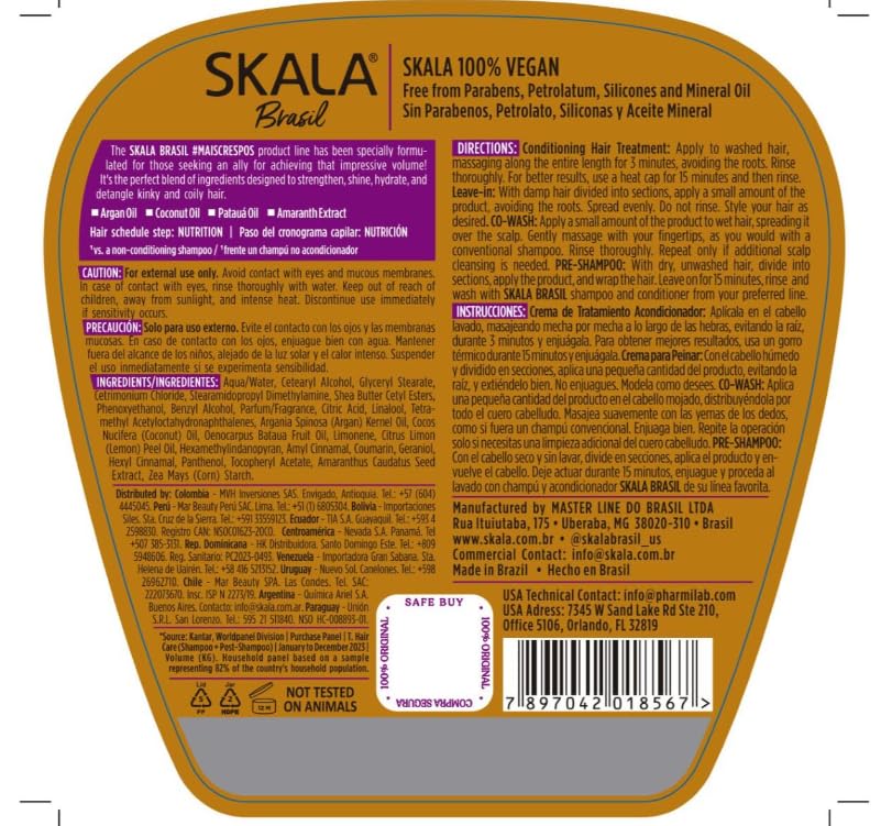 SKALA creamy texture close-up demonstrating slip for gentler detangling