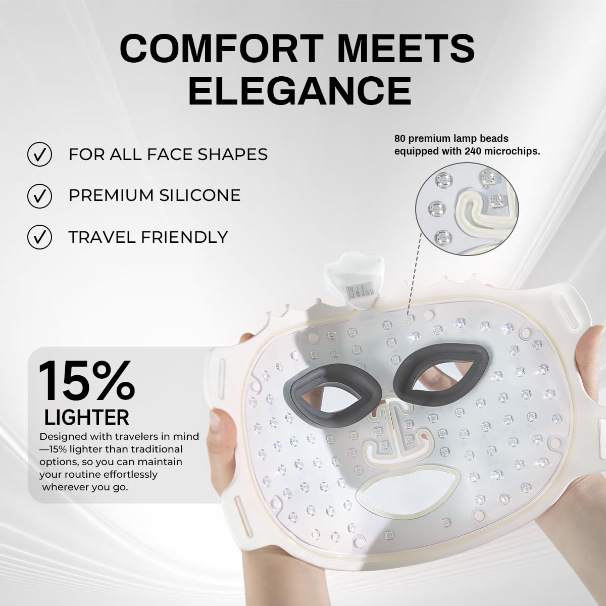 skifir mask in use on model conveying multitasking comfort benefit
