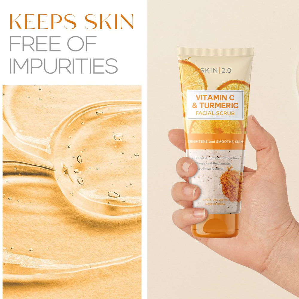 Skin 2.0 200ml tube next to hand to show real size and travel-friendly volume