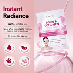 Skin 2.0 essence pouring with drops highlighting concentrated hydration boost